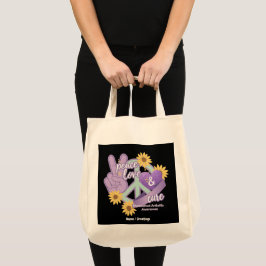 Bolso De Tela Paz Amor Cura Artritis Reumatoide Conciencia