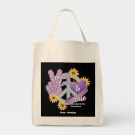 Bolso De Tela Paz Amor Cura Artritis Reumatoide Conciencia