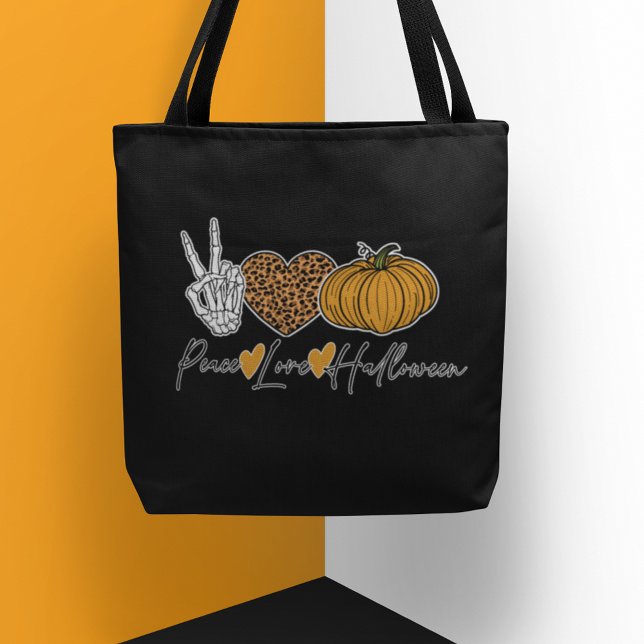 Bolso De Tela Paz Amor Halloween (The perfect tote for fall festivities,)