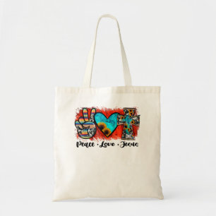 Bolso De Tela Paz Amor Jesús Gracioso Cristiano, Amor Como Jesús