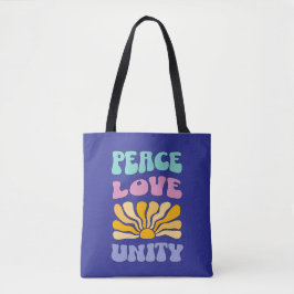 Bolso De Tela Paz Amor Unidad