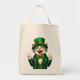 Bolso De Tela Paz, amor y cerveza verde