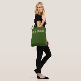 Bolso De Tela Paz cuadrada