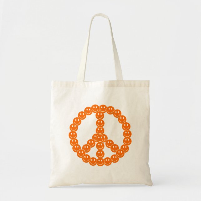 Bolso De Tela Paz de cara feliz (Frente)