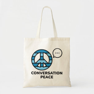Bolso De Tela Paz de conversación