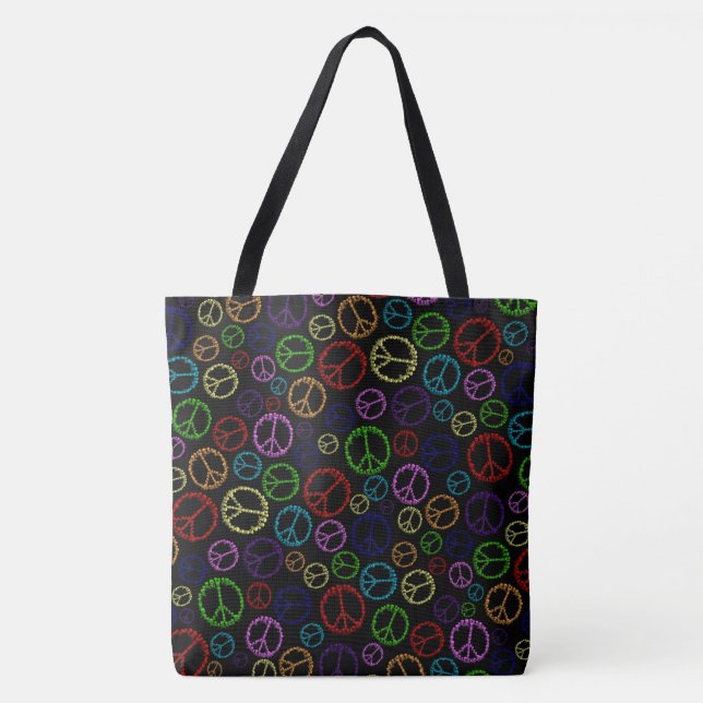 Bolso De Tela Paz de cráneo (Anverso)