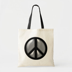 Bolso De Tela Paz de plata