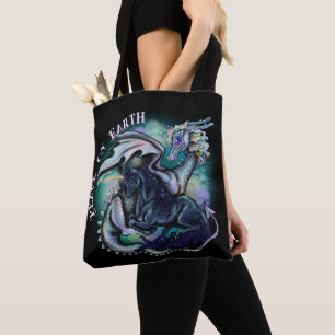 Bolso De Tela Paz en Dragón de la Tierra y Unicornio