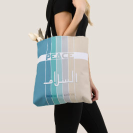 Bolso De Tela Paz en la Tierra