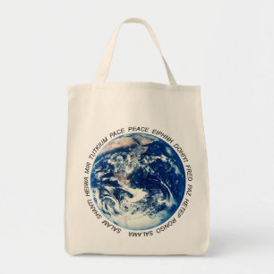 Bolso De Tela Paz en la Tierra