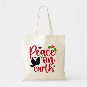 Bolso De Tela Paz en la Tierra Cerámica