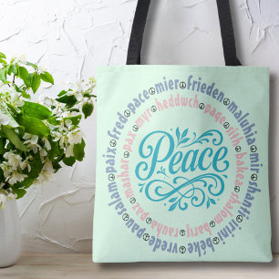 Bolso De Tela Paz en todos los idiomas