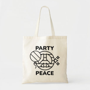 Bolso De Tela Paz fiesta