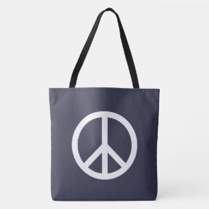 Bolso De Tela Paz fresca y clásica