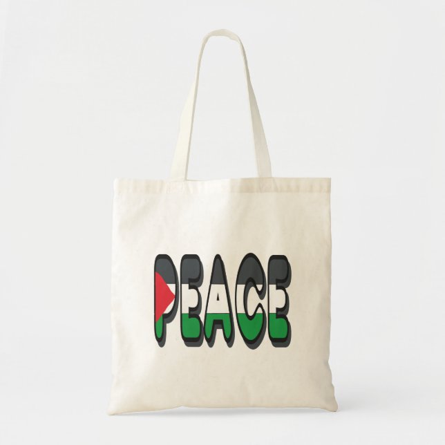 Bolso De Tela Paz Palestina (Frente)