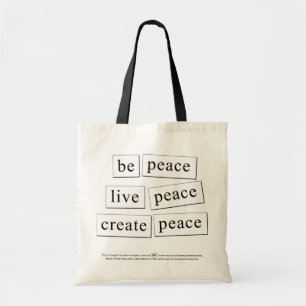 Bolso De Tela paz, paz, paz, paz.