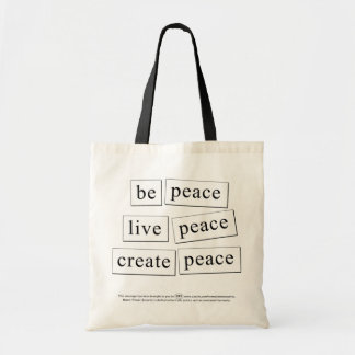 Bolso De Tela paz, paz, paz, paz.