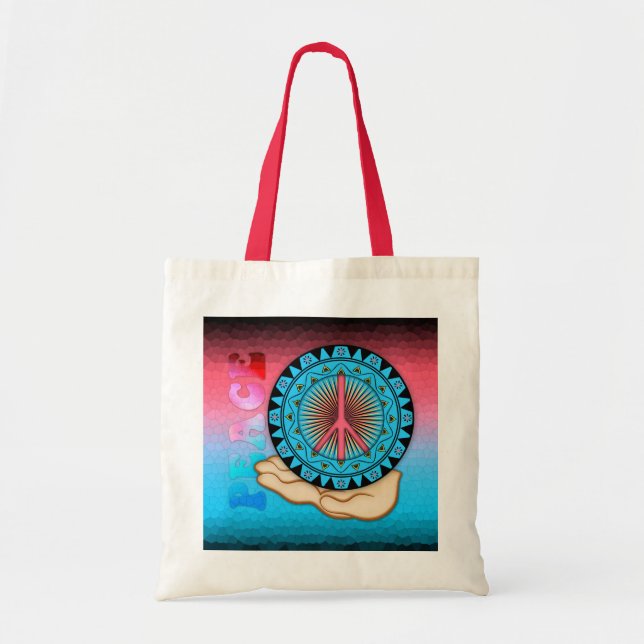 Bolso De Tela Paz ~ Sol (Frente)