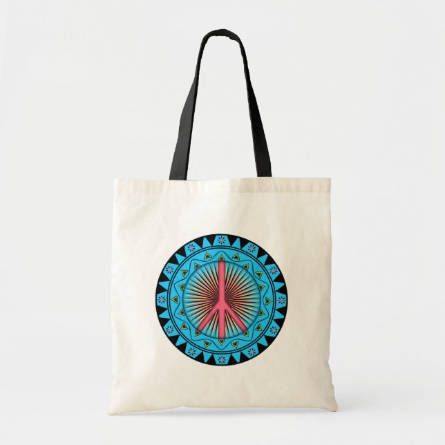 Bolso De Tela Paz ~ Sol (Frente)