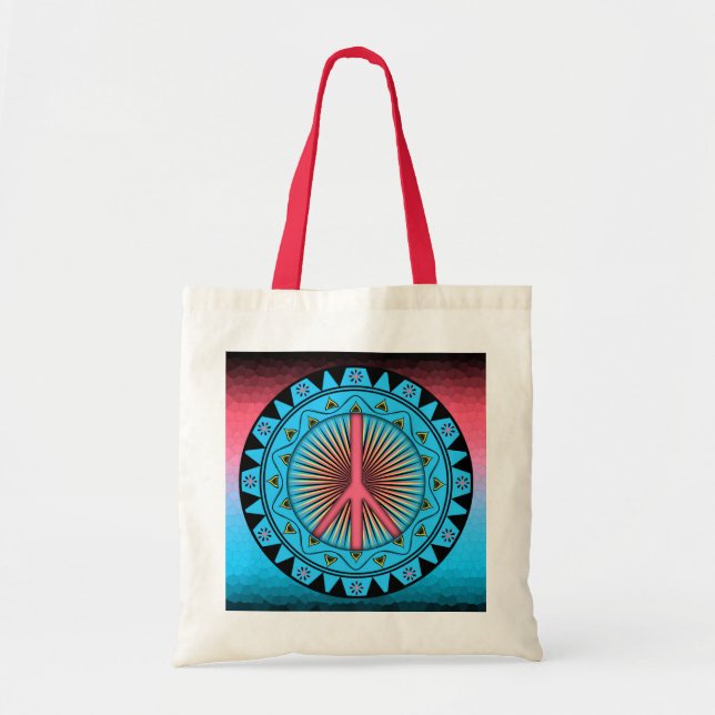 Bolso De Tela Paz ~ Sol (Frente)