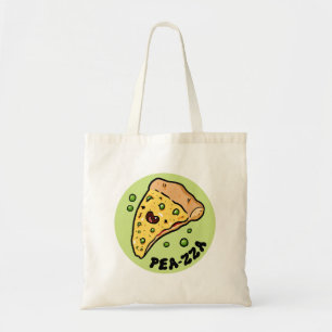 Bolso De Tela Pea-zza Cute Pizza Vegetable Pun Tote Bag