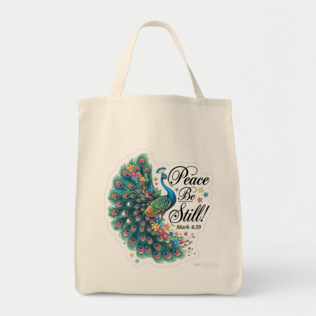 Bolso De Tela Peace be still grocery tote (Frente)