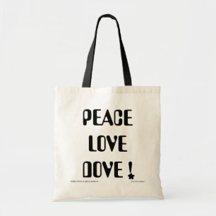 Bolso De Tela Peace Love Dove Bag