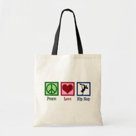 Bolso De Tela Peace Love Hip Hop