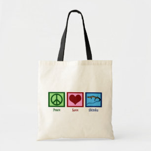 Bolso De Tela Peace Love Skys