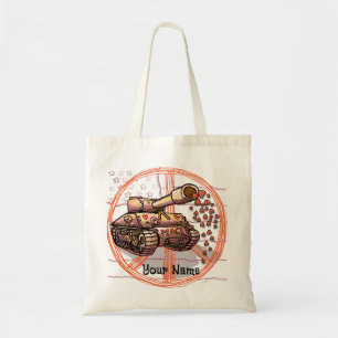 Bolso De Tela Peace Love Tank