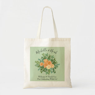 Bolso De Tela Peach Green Boda Spring Pastel
