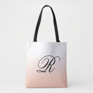Bolso De Tela Peach Ombre Over Any Color with Monogram