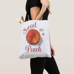 Bolso De Tela Peach Tote Bag