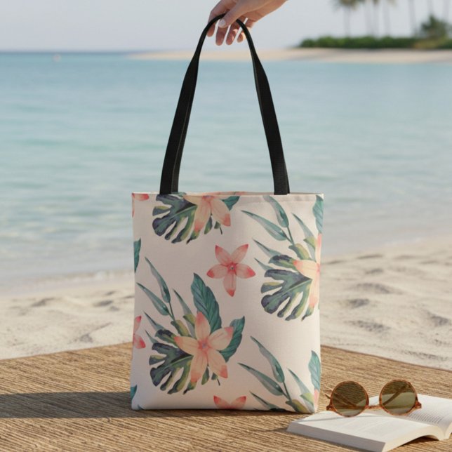 Bolso De Tela Peach y Green Tropical (Subido por el creador)