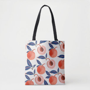 Bolso De Tela Peaches Apricot Sale Fondo Crema