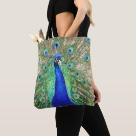 Bolso De Tela Peacock azul indio
