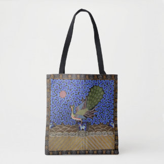 Bolso De Tela Peacock de la dinastía Qing