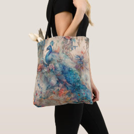 Bolso De Tela Peacock elegante