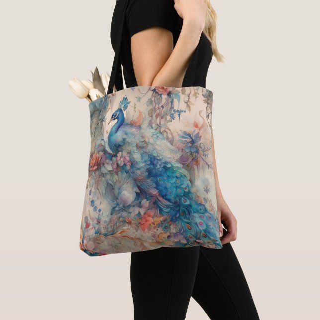 Bolso De Tela Peacock elegante (Detalle)