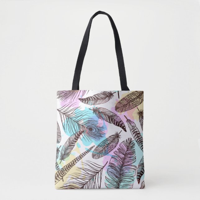 Bolso De Tela Peacock Feather (Anverso)