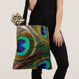 Bolso De Tela Peacock Feathers 2&4