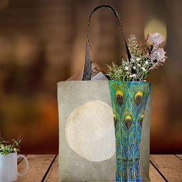 Bolso De Tela Peacock Feathers Vase Masterpiece De 1900