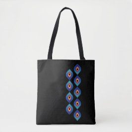 Bolso De Tela Peacock Flame (Vertical)