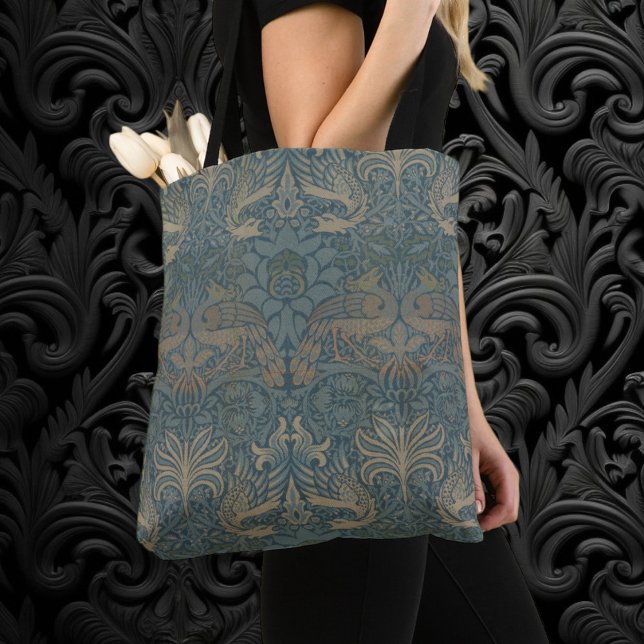 Bolso De Tela Peacock y Dragón de William Morris (Peacock and Dragon by William Morris Tote Bag)