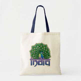 Bolso De Tela Peafowl de la India