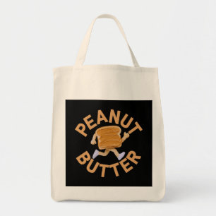 Bolso De Tela Peanut Butter Vibes Funny & Cute Design