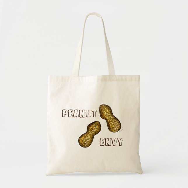 Bolso De Tela Peanut Envy Peanuts Nutty Snack Tote de comida (Frente)