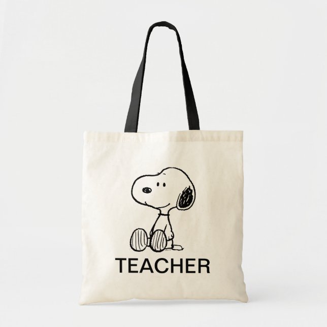 Bolso De Tela PEANUTS | Maestra Snoopy (Frente)