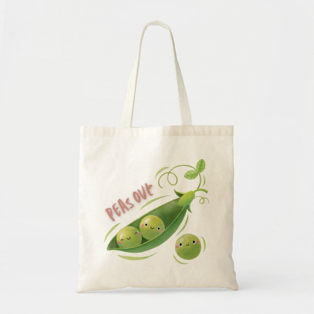 Bolso De Tela Peas (Frente)