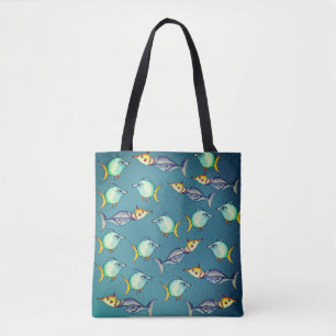 Bolso De Tela Peces bizarras